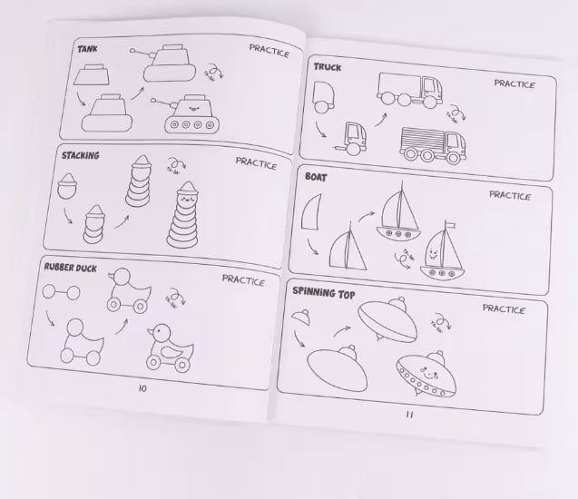 📚🎨How To Draw Anything: 300 Drawings of Adorable Things & Book For Kids💕