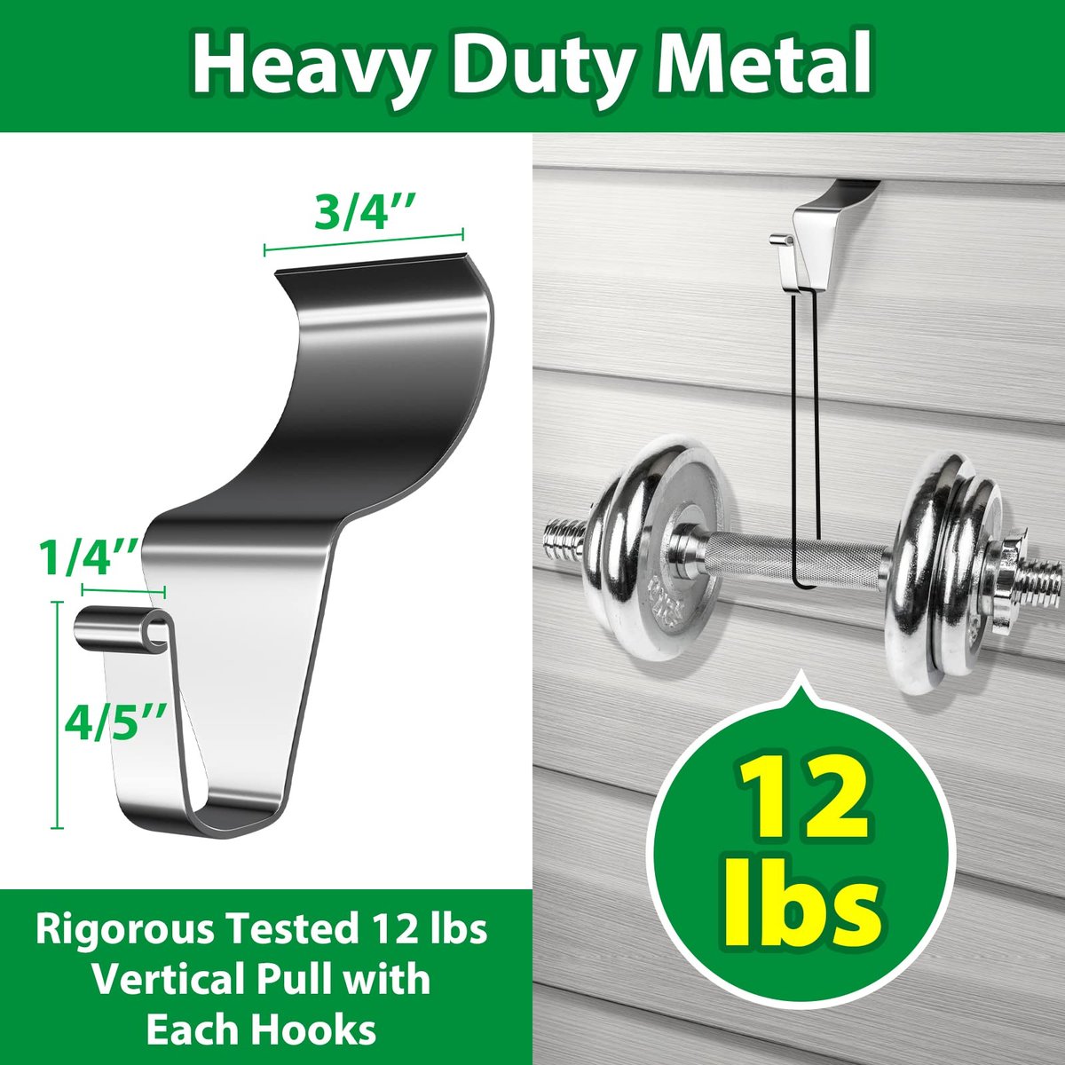 Vinyl Siding Hooks Heavy-Duty Stainless Steel Hangers