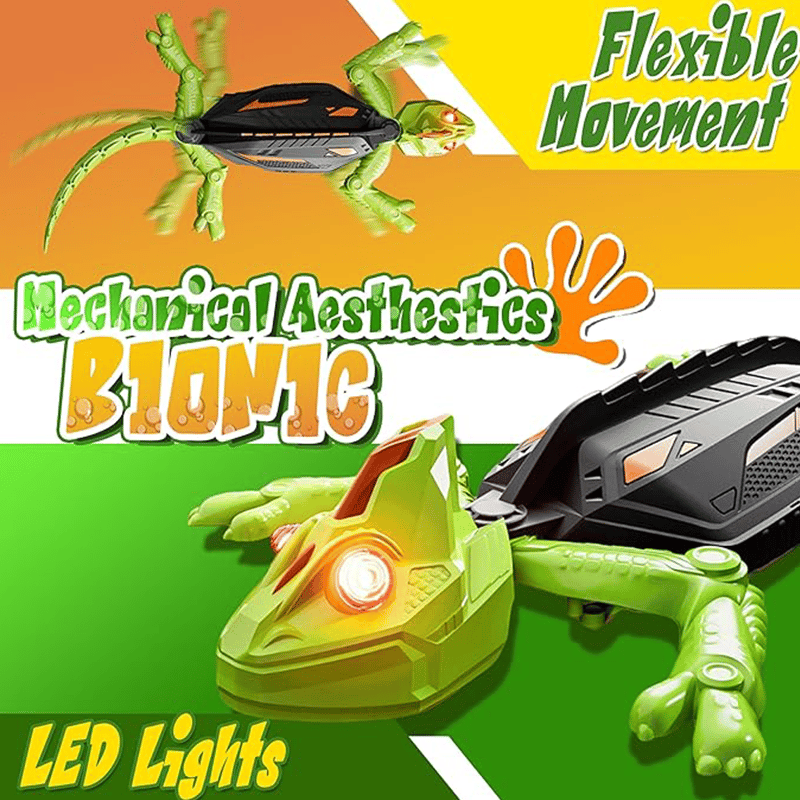 🦎Dual-Mode Smart Adsorption Gecko Robot