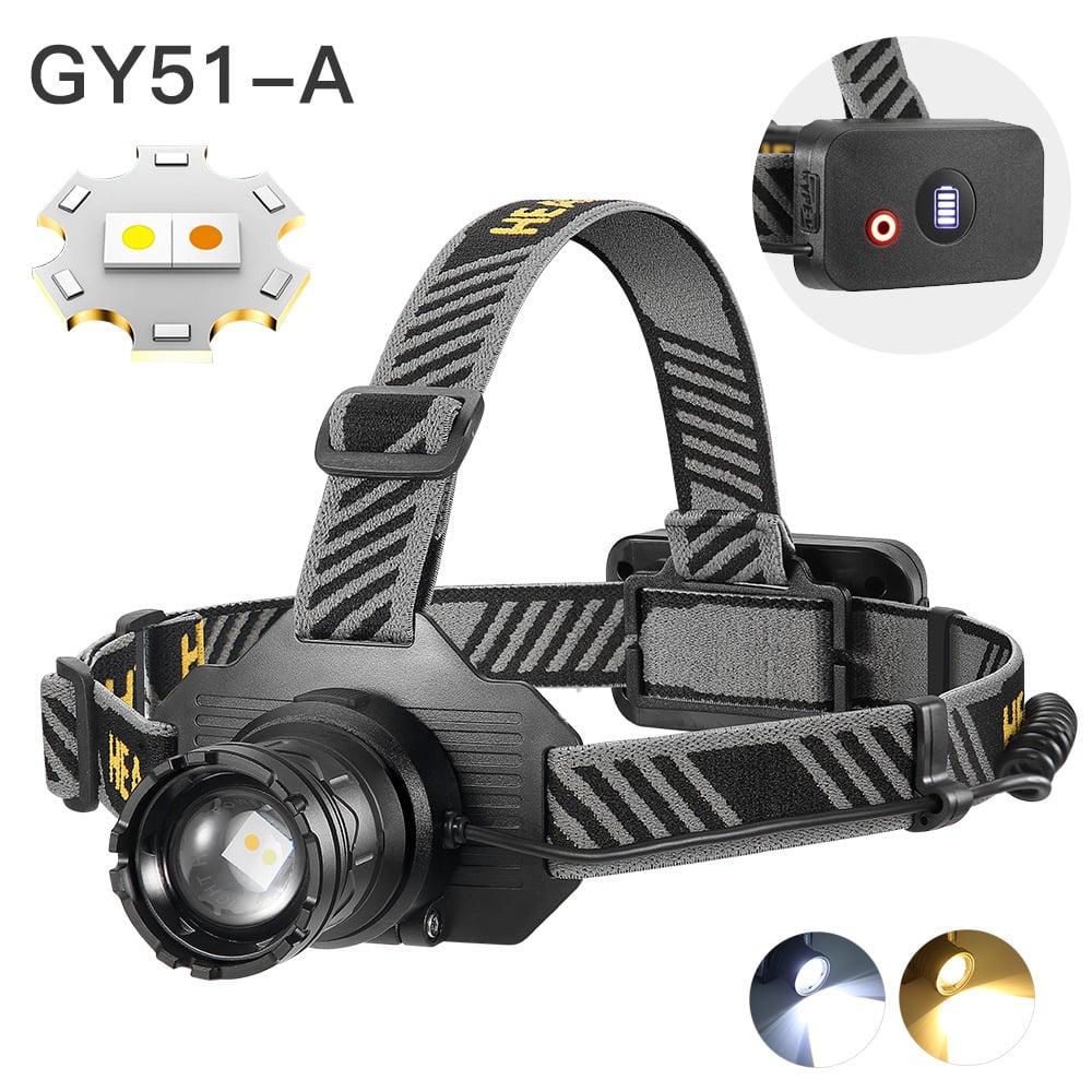 🔥🔥Super Bright Rechargeable LED Headlamp (Includes Type-C charging cable)