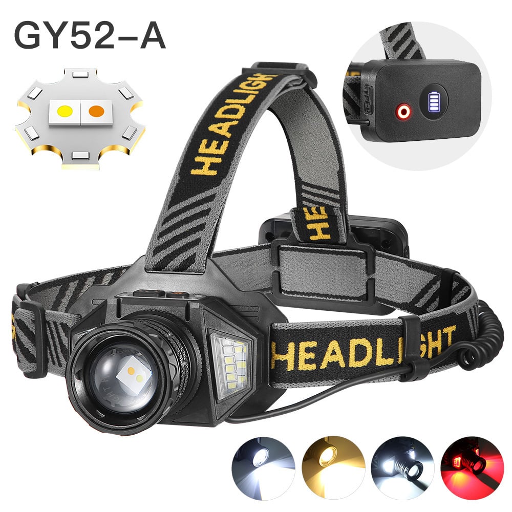 🔥🔥Super Bright Rechargeable LED Headlamp (Includes Type-C charging cable)