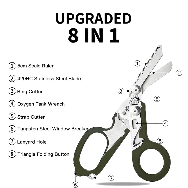 ✂️ 2025 Upgraded Multifunctional Folding Scissors