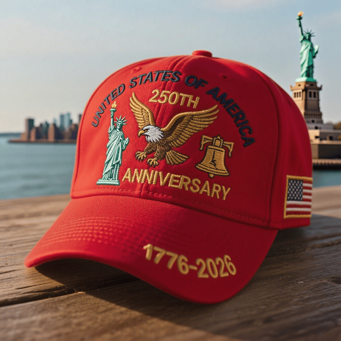🦅Eagle & Liberty🎆United States 250th Anniversary Hat