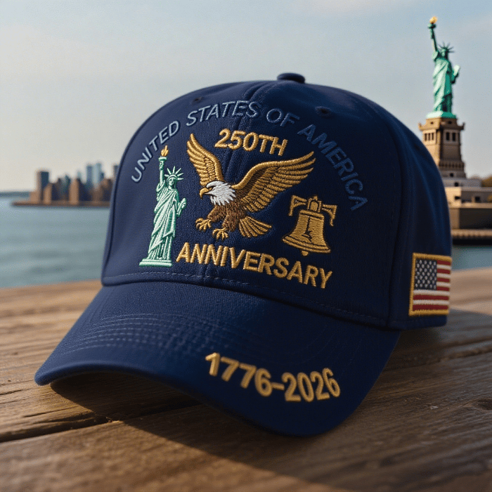 🦅Eagle & Liberty🎆United States 250th Anniversary Hat