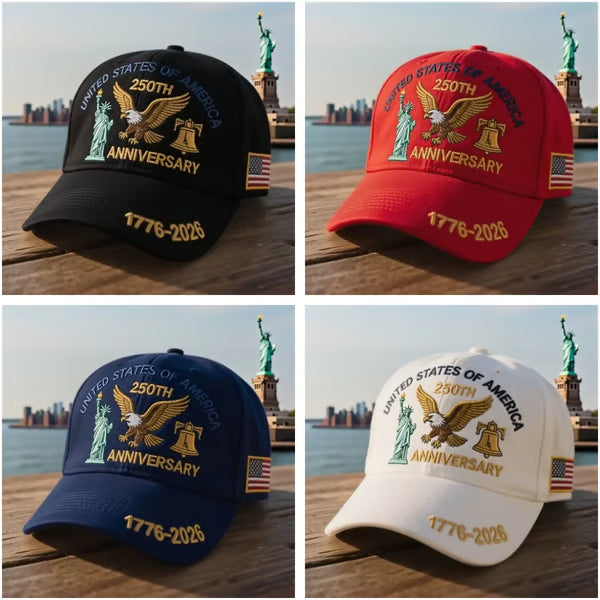 🦅Eagle & Liberty🎆United States 250th Anniversary Hat