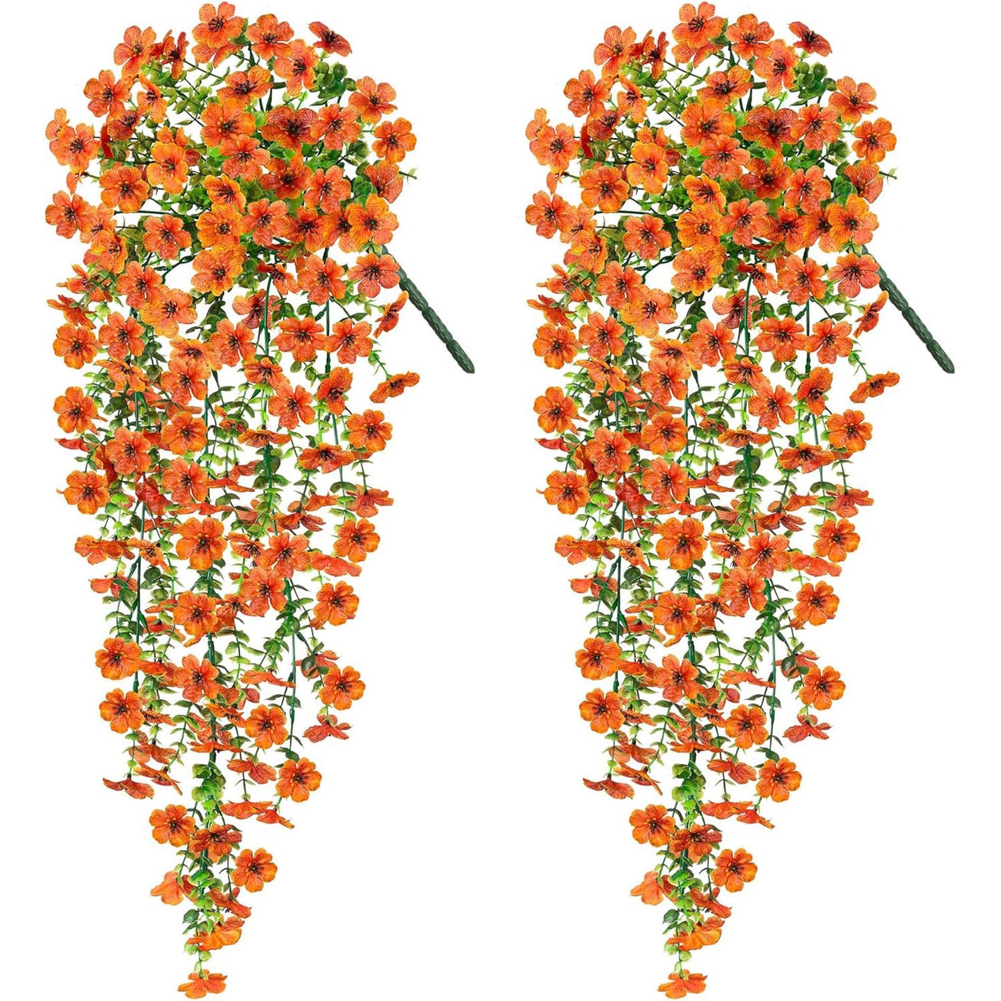 🔥2 PCS Artificial Hanging Silk Fake Daisy Realistic Flowers ,UV Resistant