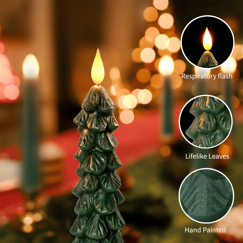 🎄Christmas Flameless Candles With Remote And Timer