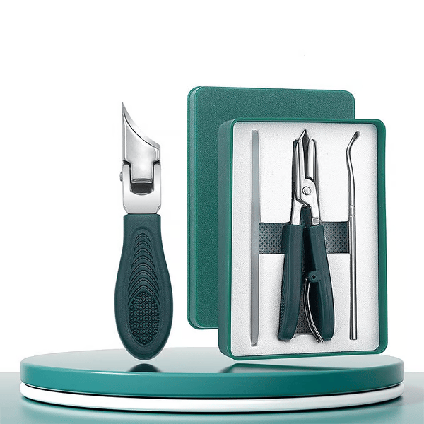 3-Piece Eagle Beak Nail Clipper Set - Multifunctional, Large Opening, Anti-Splash