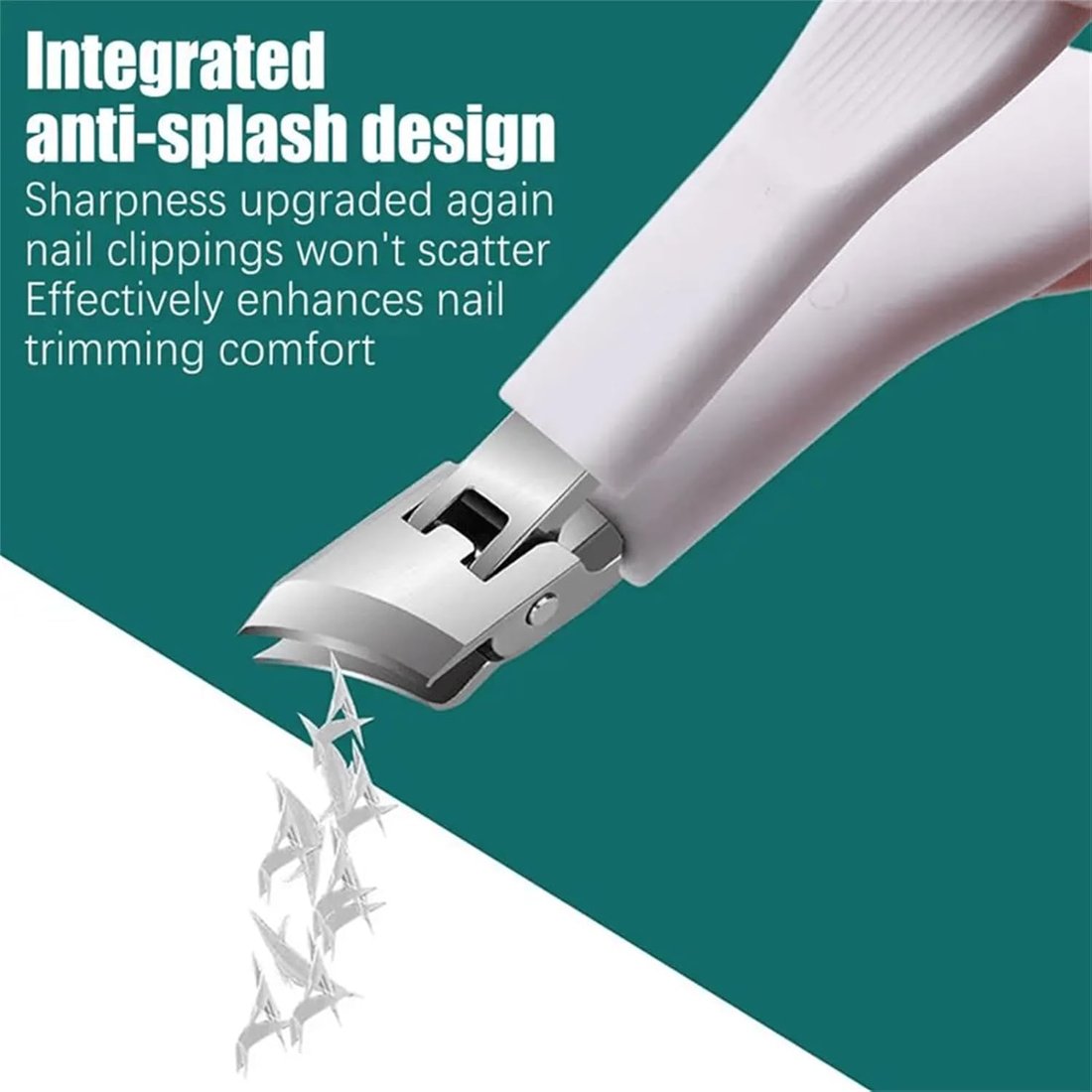 3-Piece Eagle Beak Nail Clipper Set - Multifunctional, Large Opening, Anti-Splash