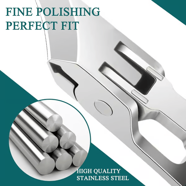 3-Piece Eagle Beak Nail Clipper Set - Multifunctional, Large Opening, Anti-Splash