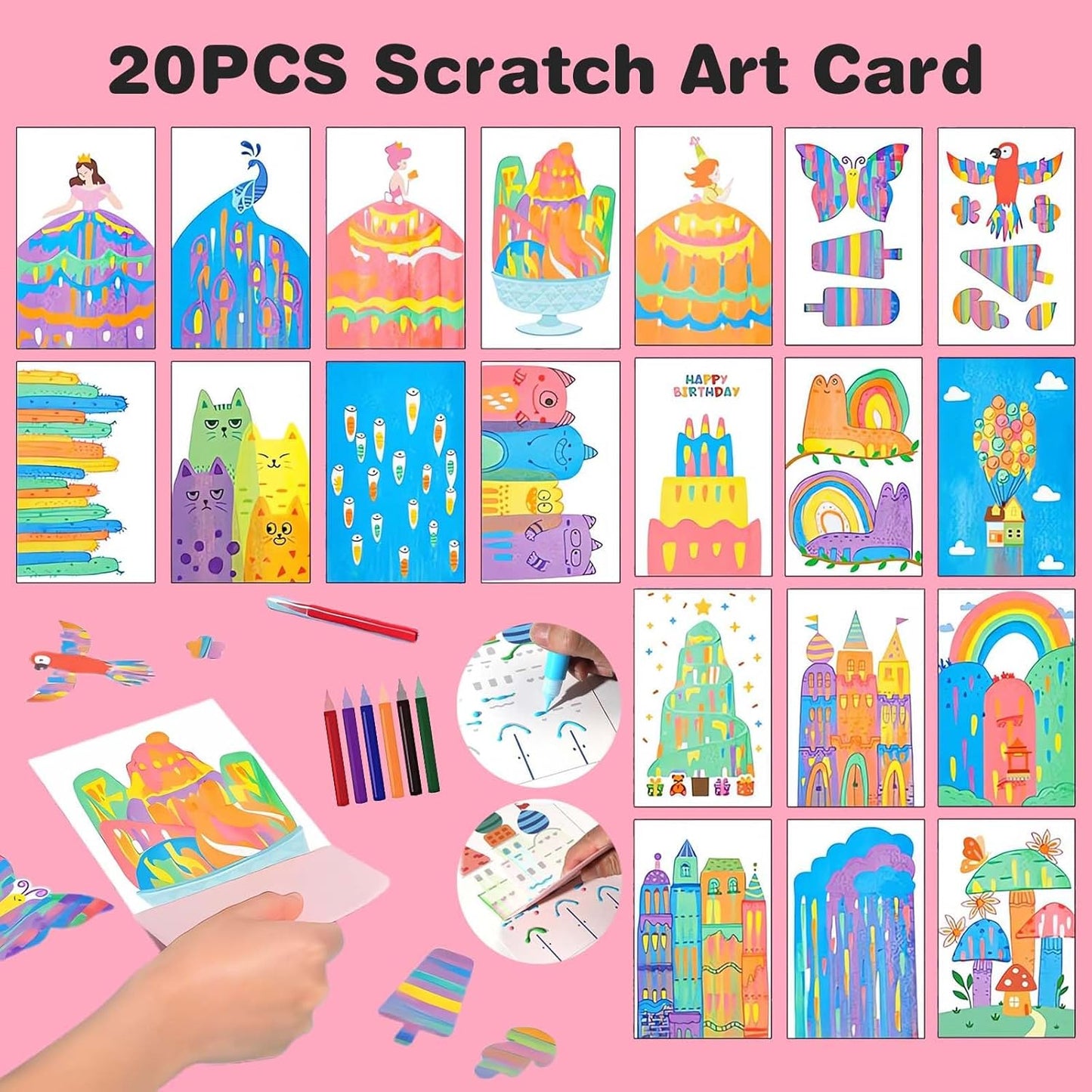 Hot Sale🔥Rainbow Scratch Painting