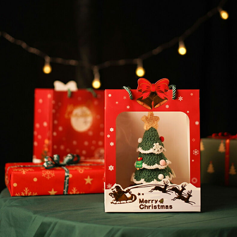 Hand-Woven Christmas Tree Gift Ornament (With Gift Box)