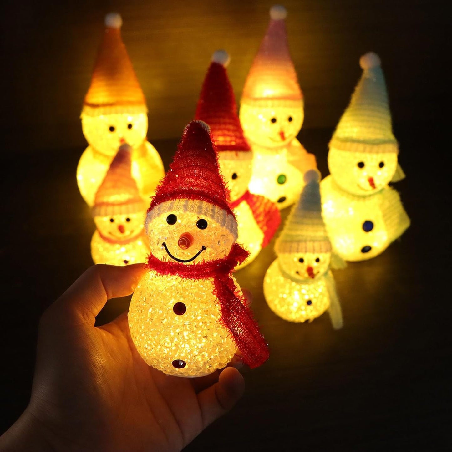 Last Day 49% OFF 🎅Christmas Snowman Decorative Ornament Night Light✨