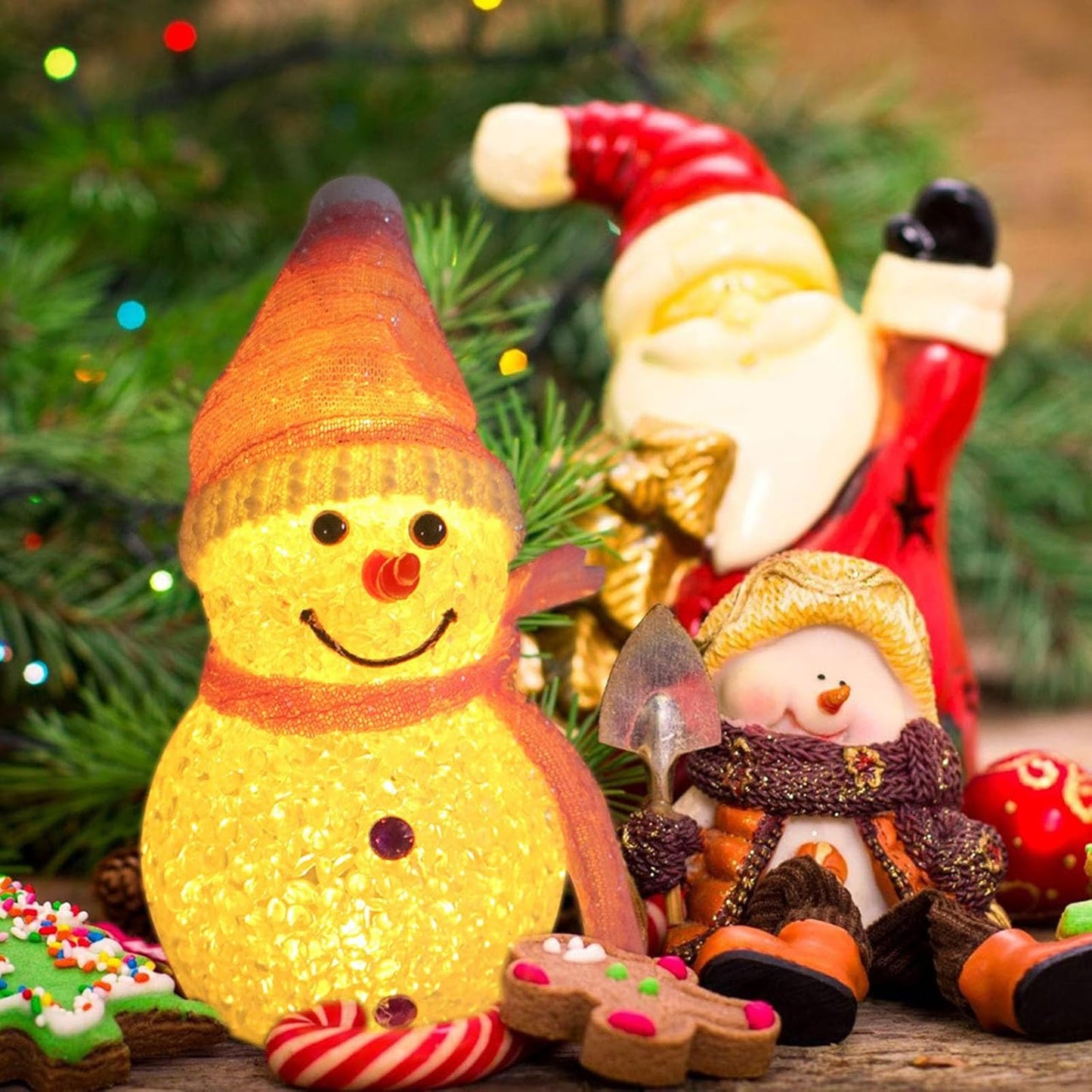 Last Day 49% OFF 🎅Christmas Snowman Decorative Ornament Night Light✨