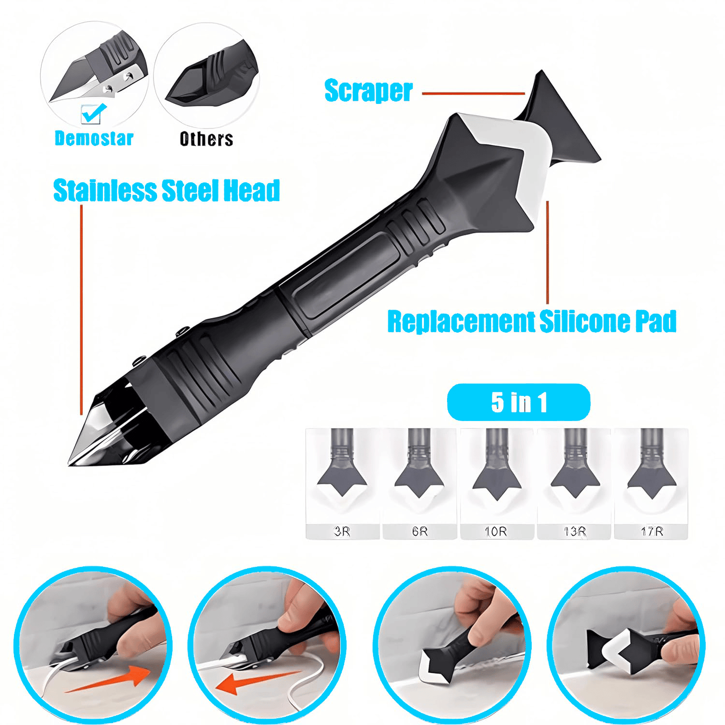 3 in 1 Silicone Remover Multi Tool