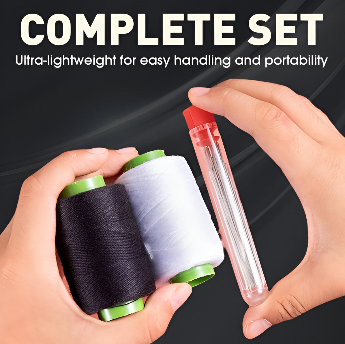 🪡 34PCS Big Eye Steel Needles Set