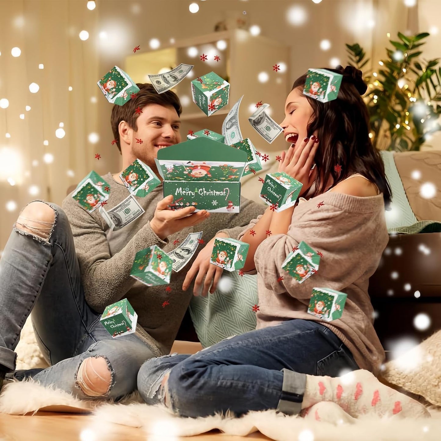 🎁Folding Pop-Up Explosion Gift Box for Christmas