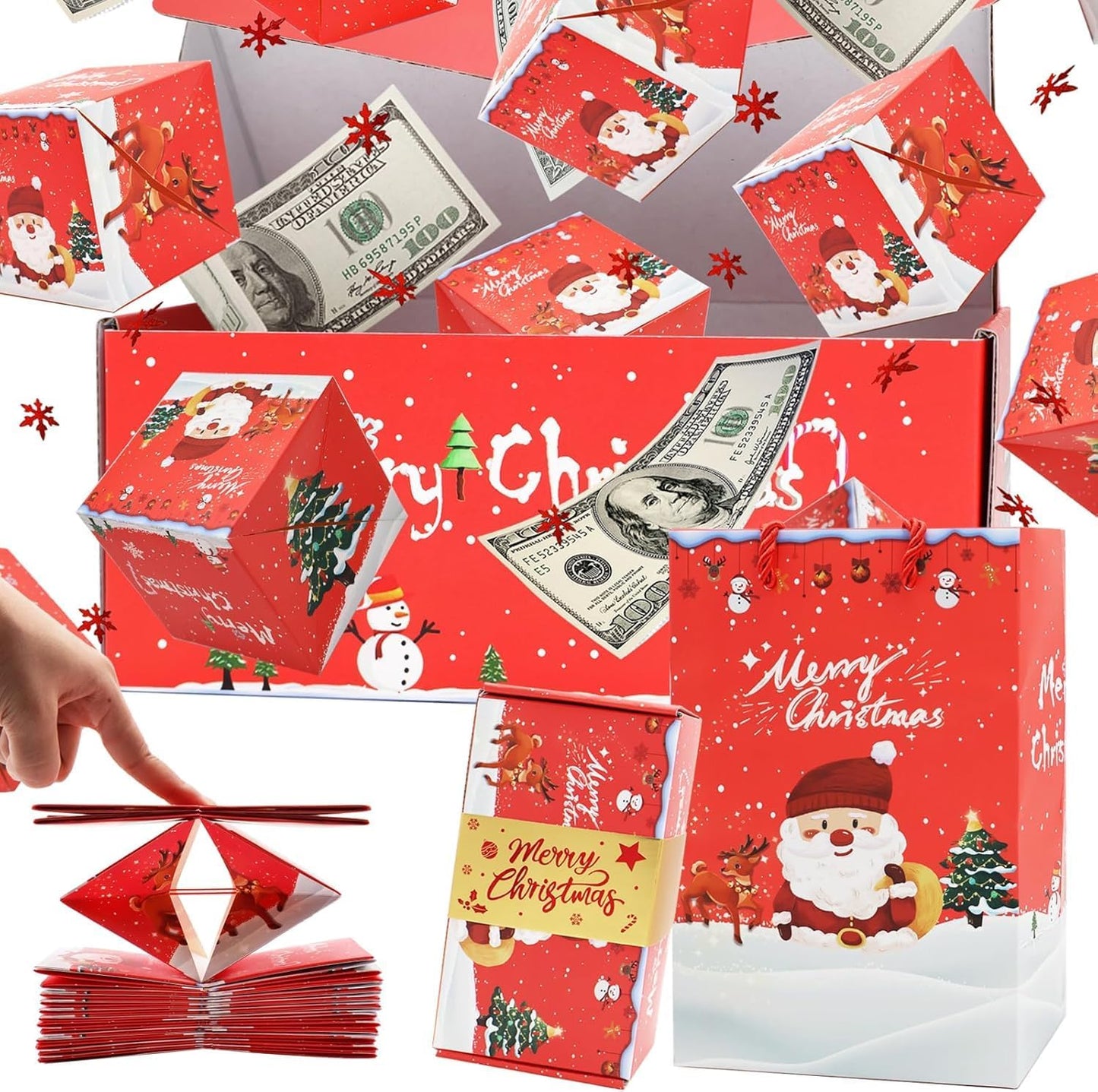 🎁Folding Pop-Up Explosion Gift Box for Christmas