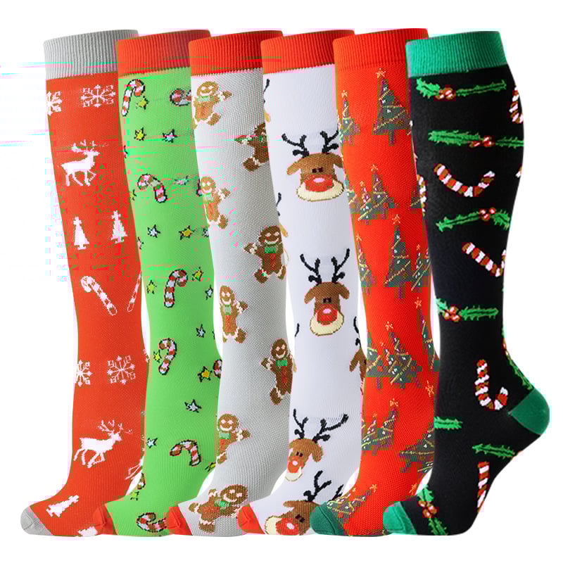 6 Pairs Compression Premium Sports Socks for Women & Men
