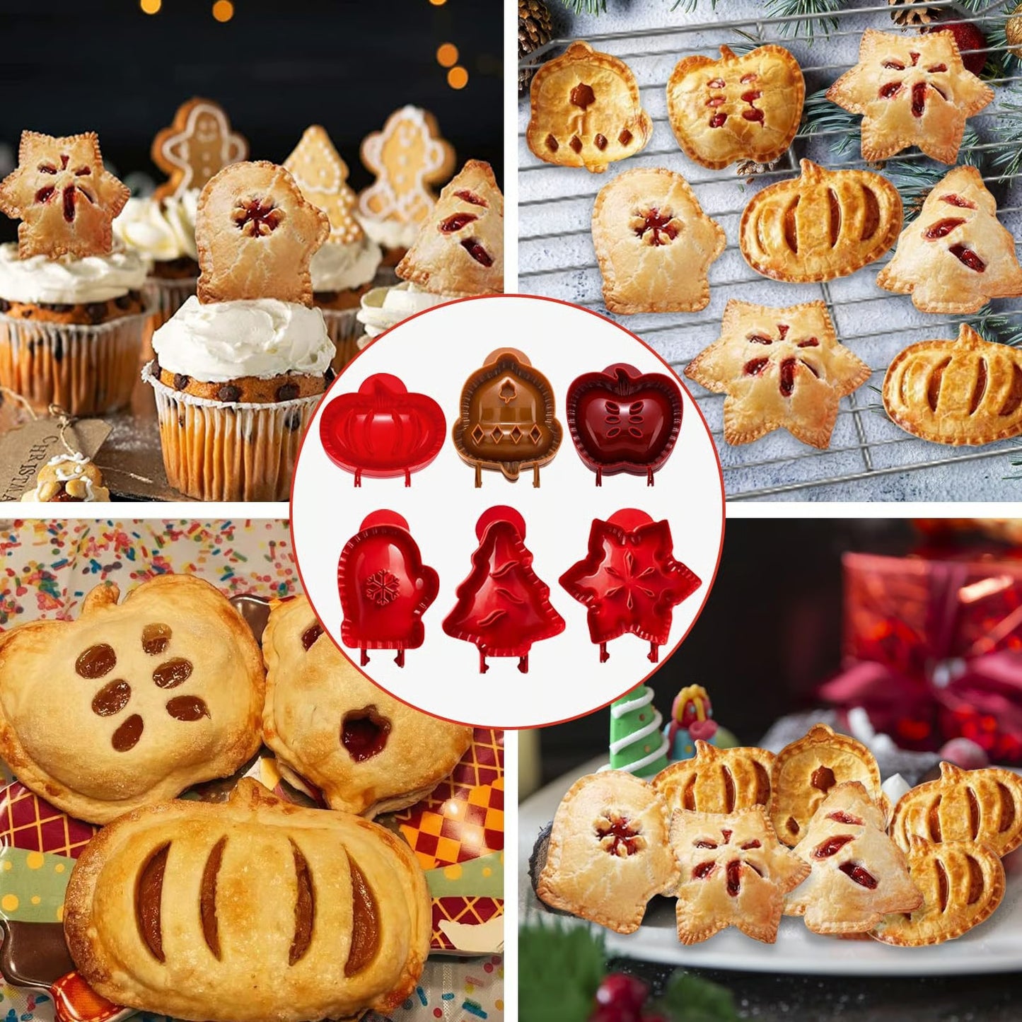 🎄Last Day 49% OFF🔥🔥Holiday Mini Pie Mold