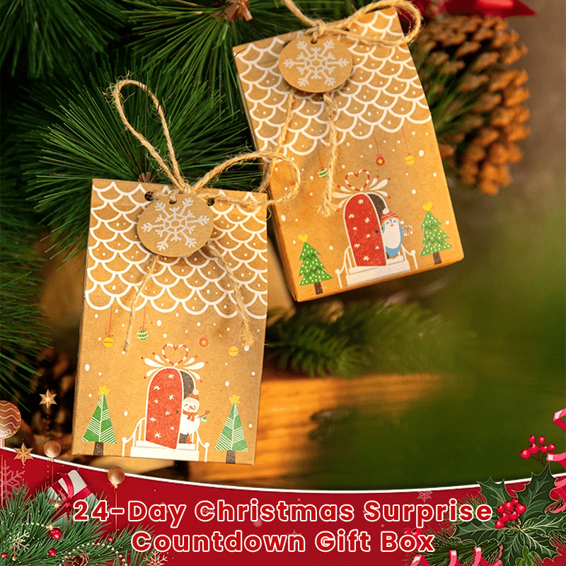 24-Day Christmas Surprise Countdown Gift Box