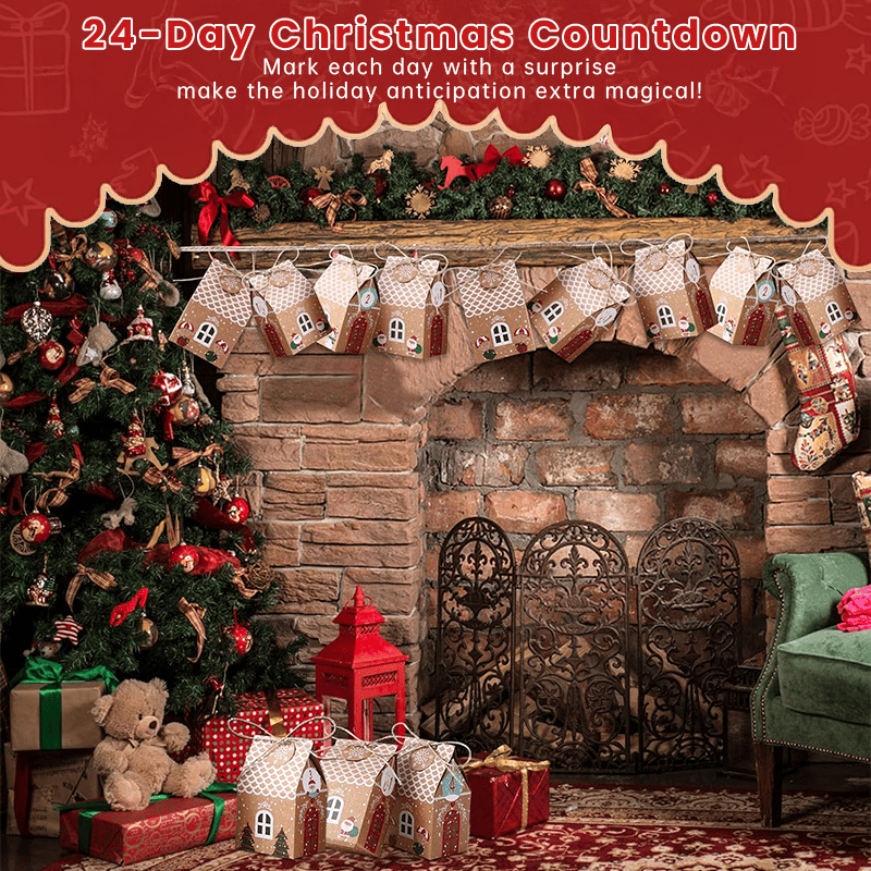 24-Day Christmas Surprise Countdown Gift Box