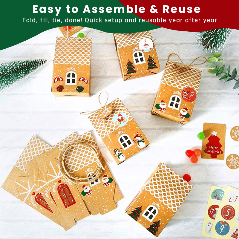 24-Day Christmas Surprise Countdown Gift Box
