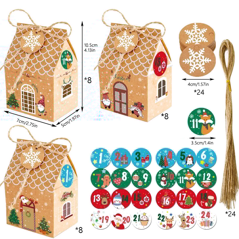 24-Day Christmas Surprise Countdown Gift Box