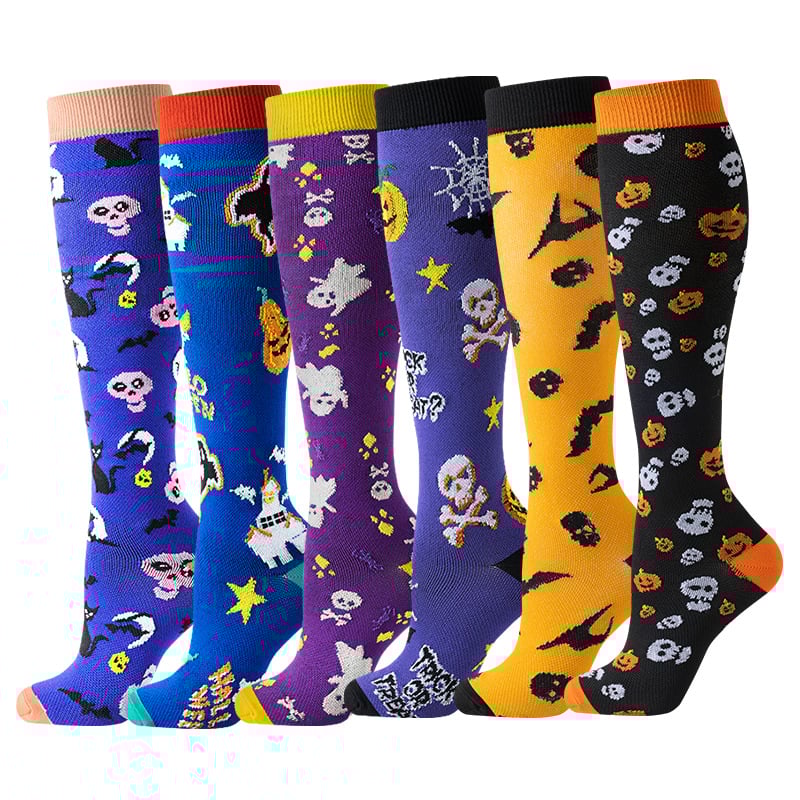 6 Pairs Compression Premium Sports Socks for Women & Men