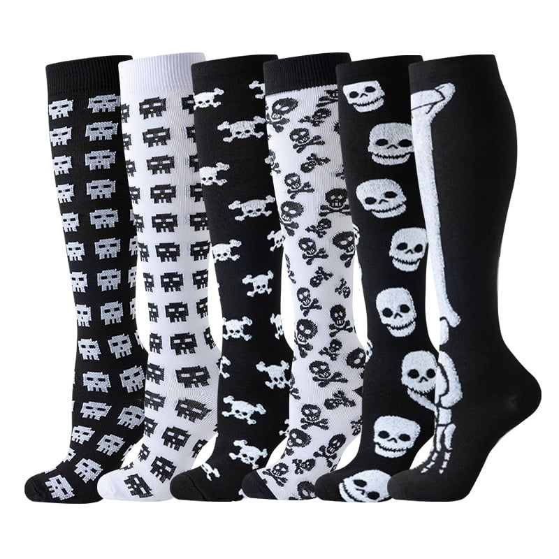6 Pairs Compression Premium Sports Socks for Women & Men