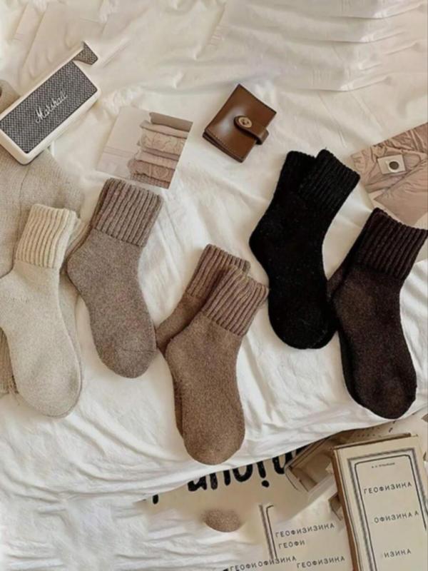 Hot Sale - Women's Solid Mid-calf Socks