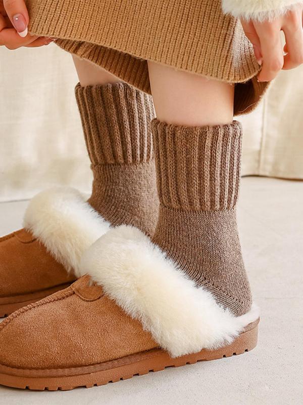 Hot Sale - Women's Solid Mid-calf Socks