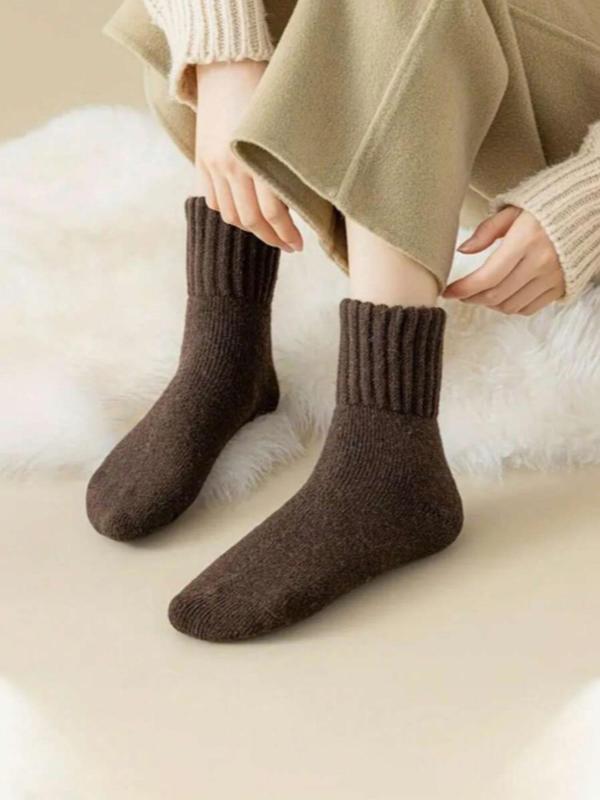 Hot Sale - Women's Solid Mid-calf Socks