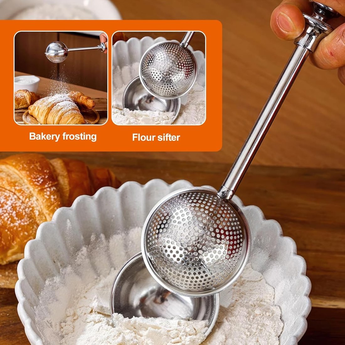 Multifunctional Stainless Steel Powder Sifter