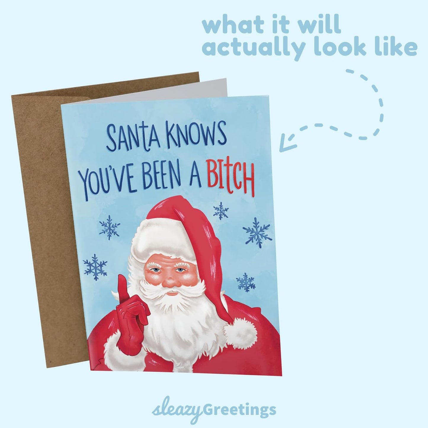 10 Worst Christmas Cards Ever Set(Blank Inside)
