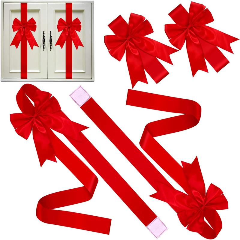 đChristmas Special 49% OFFâRed Christmas Cabinet Ribbons Bowsđ
