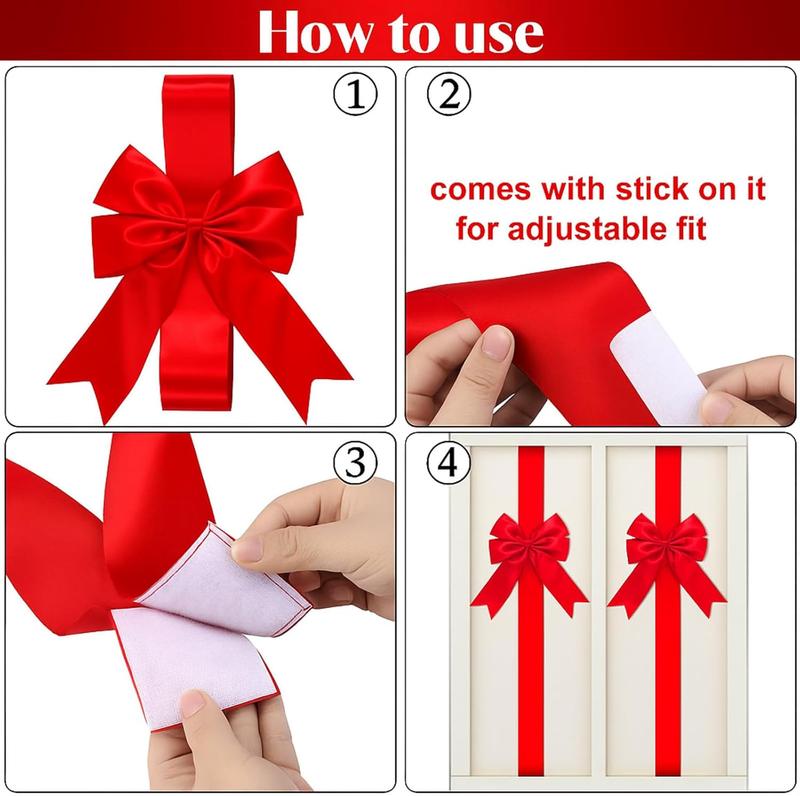 đChristmas Special 49% OFFâRed Christmas Cabinet Ribbons Bowsđ