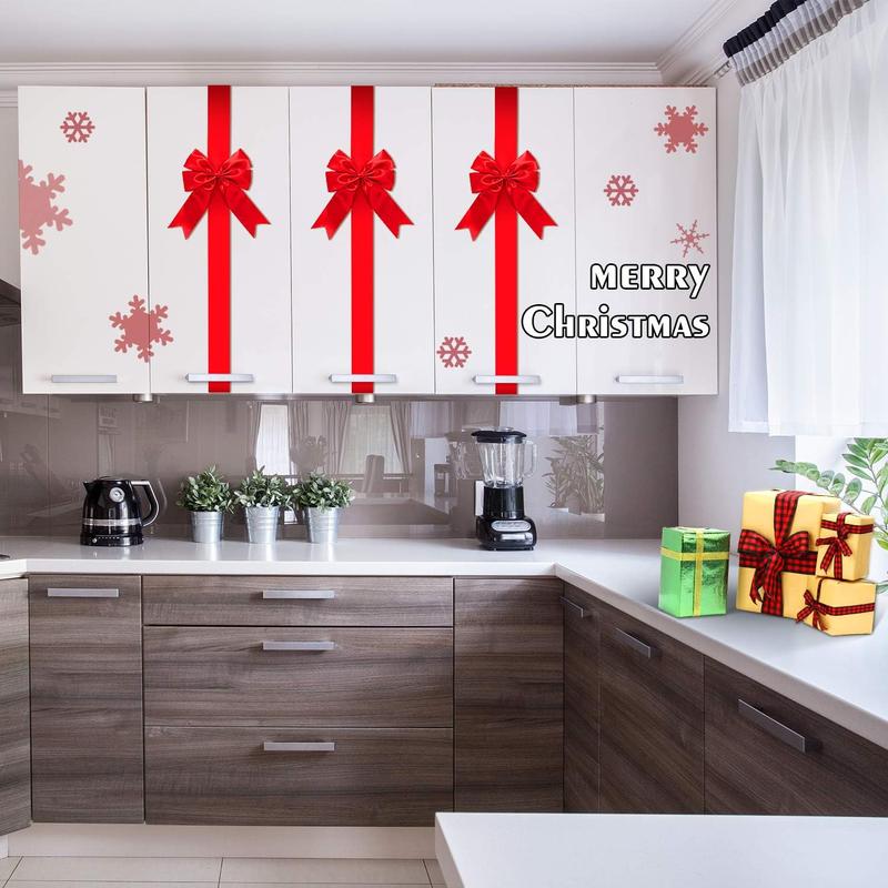 đChristmas Special 49% OFFâRed Christmas Cabinet Ribbons Bowsđ