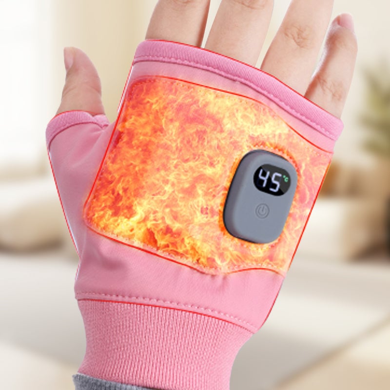 ✨USB Adjustable heating gloves with digital display