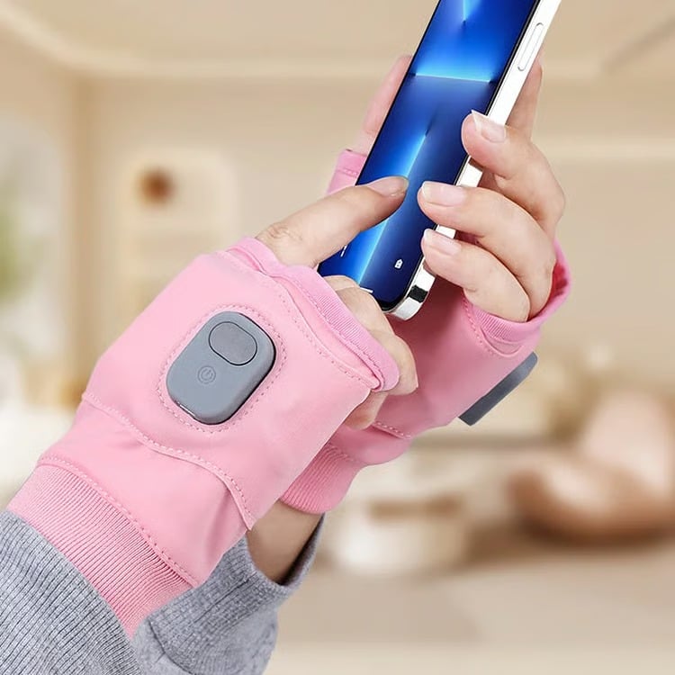 ✨USB Adjustable heating gloves with digital display
