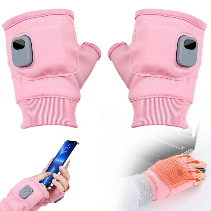 ✨USB Adjustable heating gloves with digital display