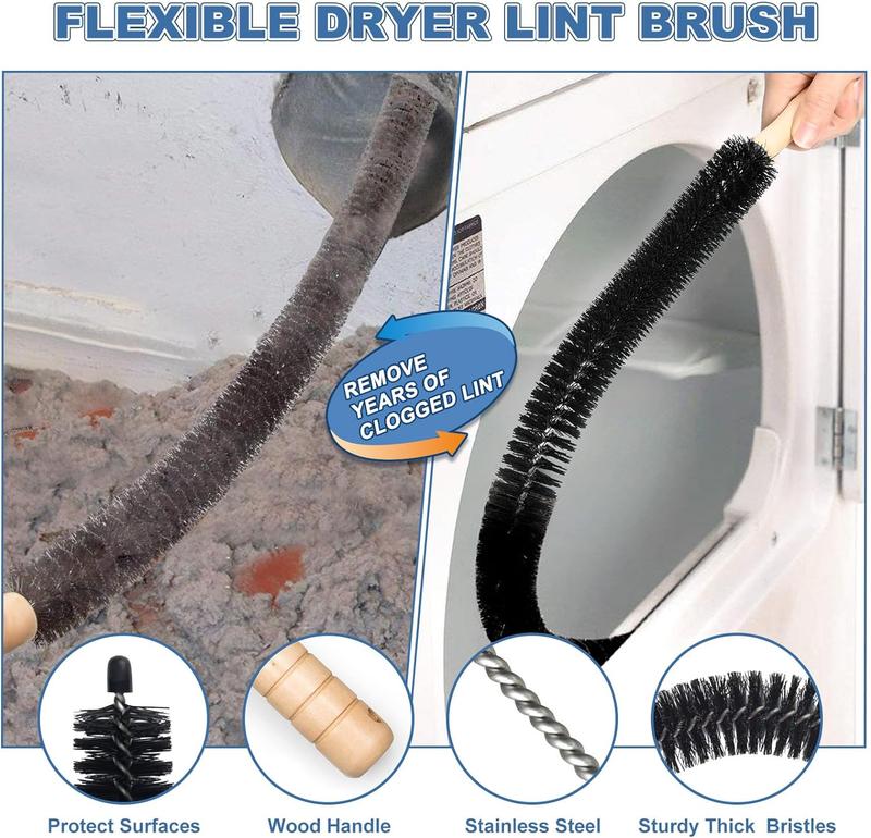 Last Day Save 49% OFF🔥Dryer Vent Cleaner Kit Vacuum (Equipped with a lint brush & 2PCS)