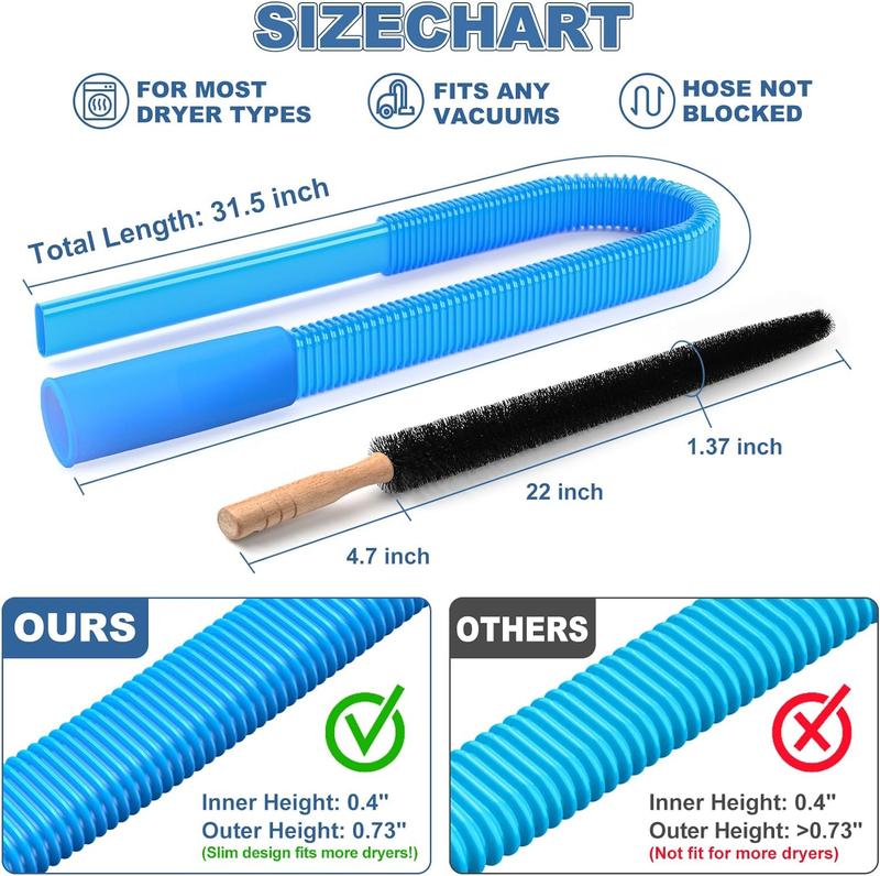 Last Day Save 49% OFF🔥Dryer Vent Cleaner Kit Vacuum (Equipped with a lint brush & 2PCS)