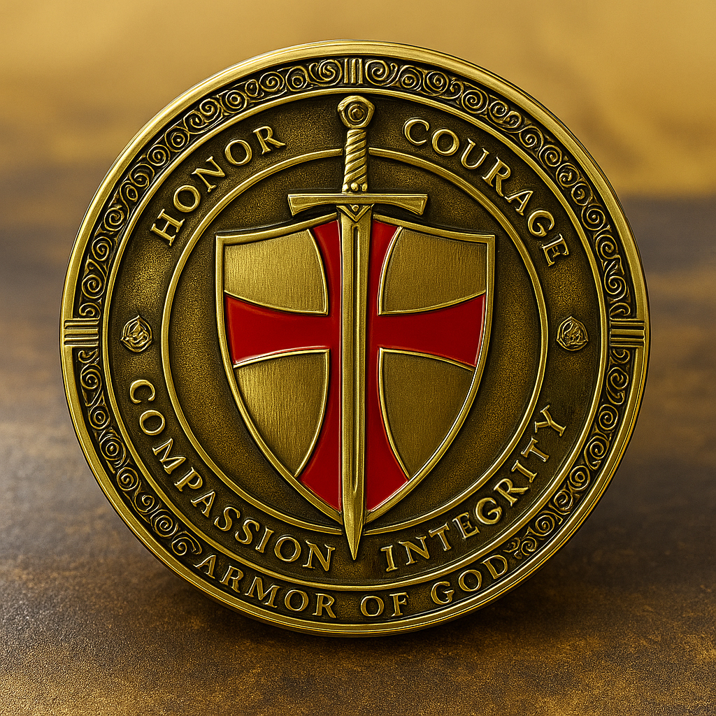 🛡️Templar Prayer Coin-⏰Limited to 1,000 Pieces⚡