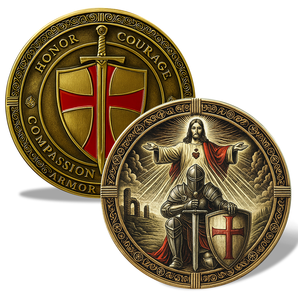 🛡️Templar Prayer Coin-⏰Limited to 1,000 Pieces⚡