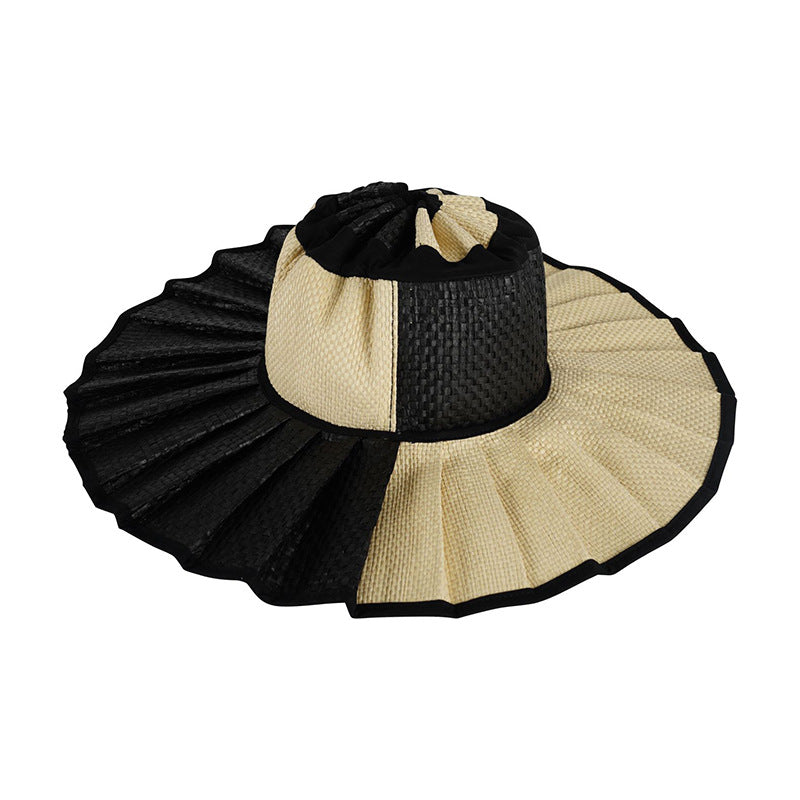 👒Portable Foldable Wide Brim Sun Protection Straw Hat