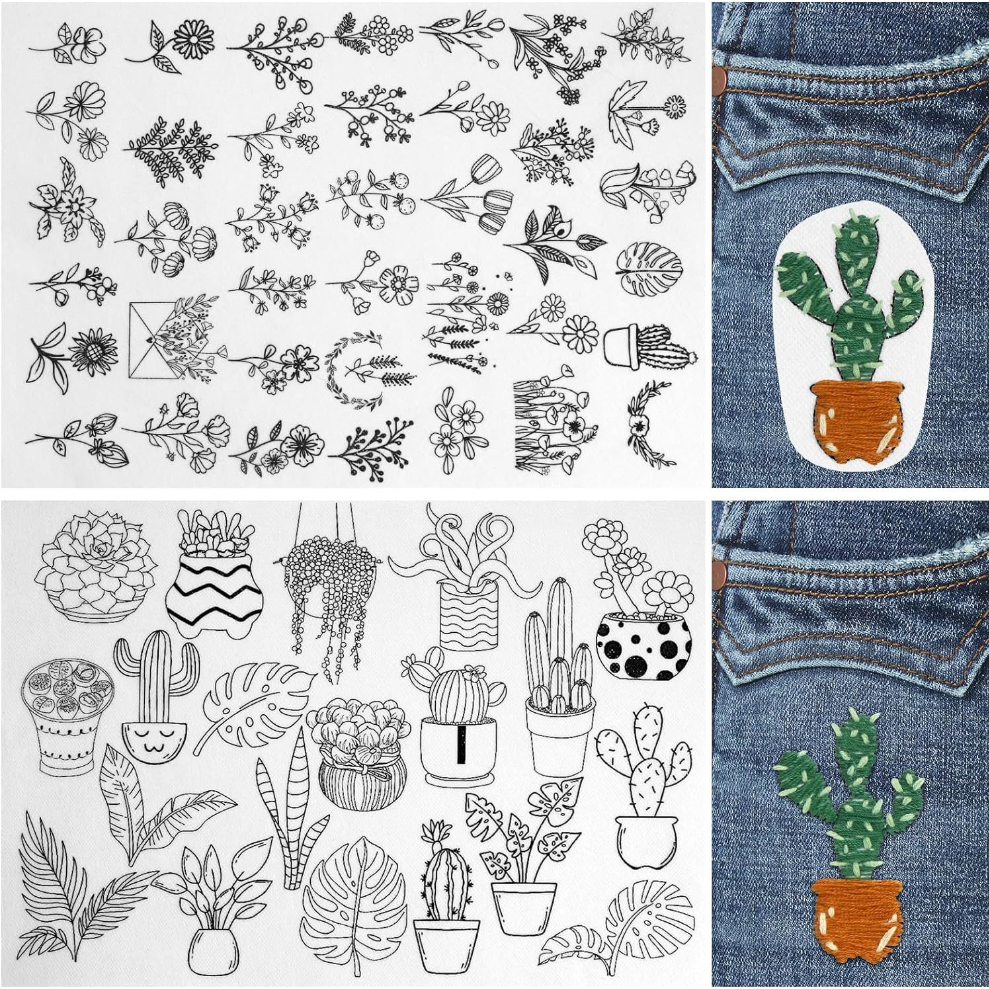Hot Sale🔥Water Soluble Embroidery Patterns🪡The Perfect Helper Tool For Embroidery Enthusiasts - elehancea