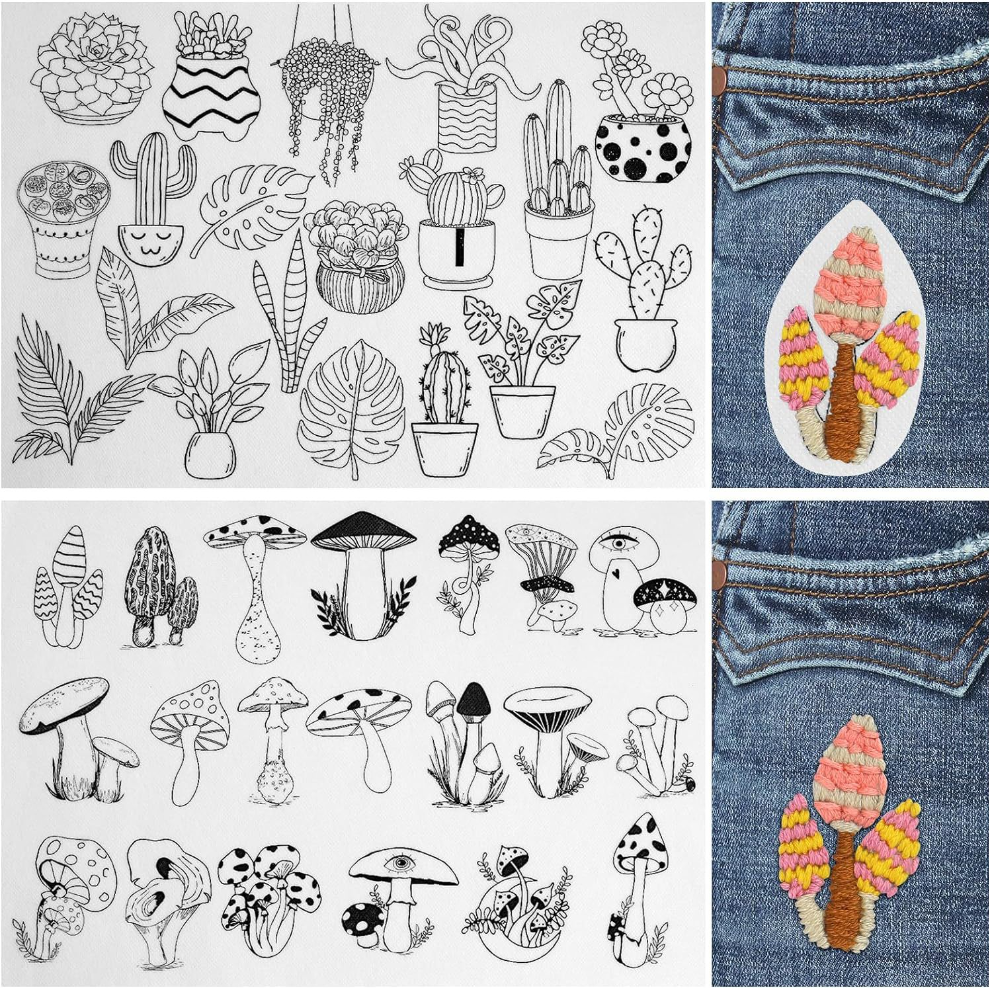 Hot Sale🔥Water Soluble Embroidery Patterns🪡The Perfect Helper Tool For Embroidery Enthusiasts - elehancea