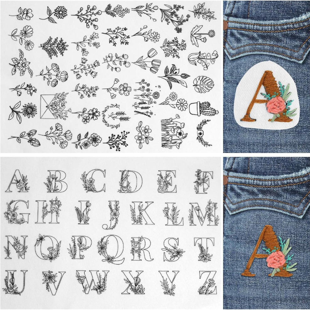 Hot Sale🔥Water Soluble Embroidery Patterns🪡The Perfect Helper Tool For Embroidery Enthusiasts - elehancea