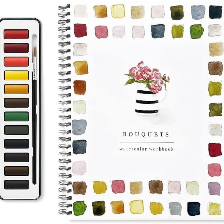 🔥Last day clearance💝🖼️Beginner-Friendly💕 Watercolor Workbook